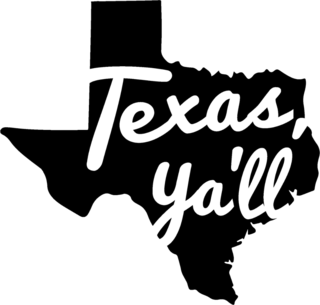 Texas Yall State Sticker