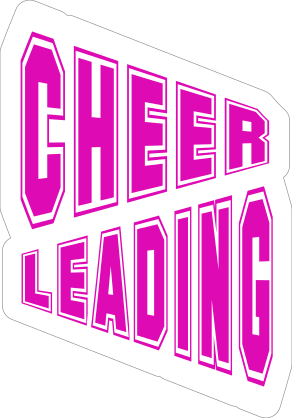 Text Cheerleading Sticker