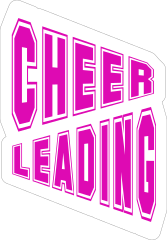 Text Cheerleading Sticker