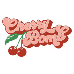 Text Cherry Bomb Sticker
