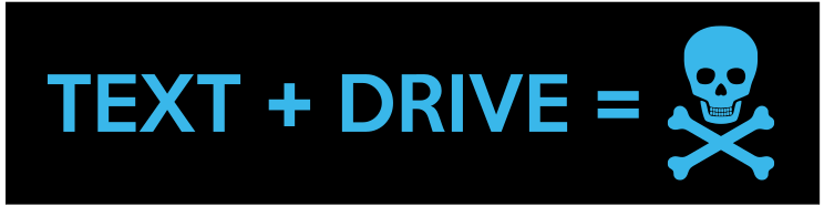 Text + Drive Customizable Bumper Sticker