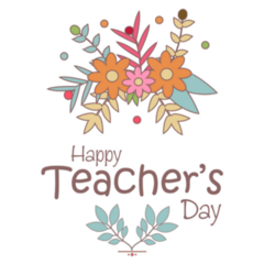 Text For Happy Teachers Day Sticker