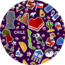 Texture Pattern Of Chile Sticker
