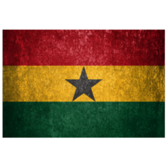 Textured Ghana Flag Sticker