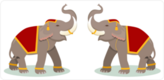 Thai Elephants Sticker