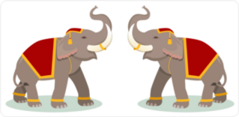 Thai Elephants Sticker