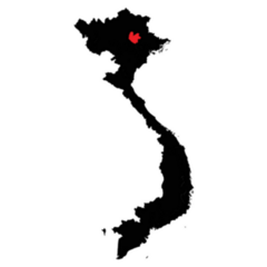 Thai Nguyen Province Vietnam Map Sticker