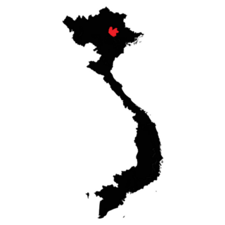 Thai Nguyen Province Vietnam Map Sticker