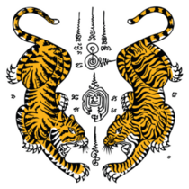 Thai Tiger Tattoo Sticker
