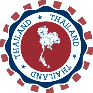 Thailand Badge Round Logo Sticker
