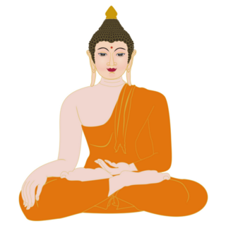Thailand Buddhist Country Illustration Sticker