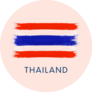 Thailand National Flag Brush Paint Sticker