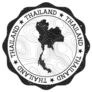 Thailand Outdoor Stamp Round Sticker