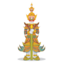 Thailand Temple Guard Sculpture Sticker