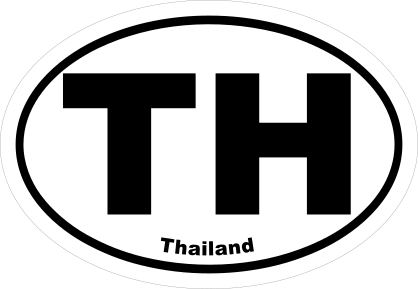 Thailand Th Oval Sticker