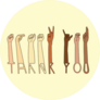 Thank You American Sign Language Sticker