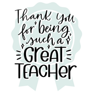 Thank You For Being Such A Great Teacher Sticker