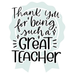 Thank You For Being Such A Great Teacher Sticker