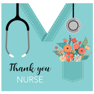 Thank You, Nurse Illustration Sticker