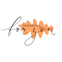 Thankful For You Elegant Fall Leaf Sticker