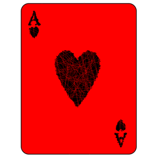 The Ace Of Hearts Red Card Sticker