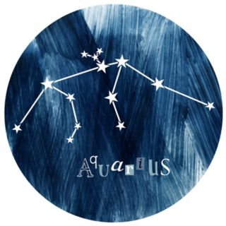 The Aquarius Constellation Hand Drawn Sticker