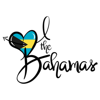 The Bahamas Love Lettering Sticker