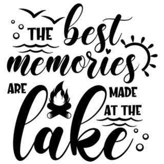 The Best Memories Are Made At The Lake Sticker