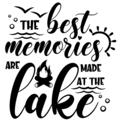 The Best Memories Are Made At The Lake Sticker