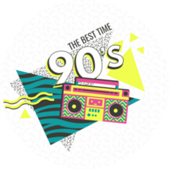 The Best Time 90s Sticker