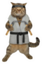 The Cat Karate Fighter In A Kimono Sticker
