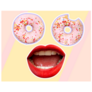 The Concept Of Love For Donuts Sticker