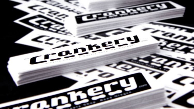 The Crankery Custom Rectangle Stickers
