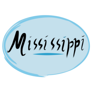 The Design Letter Of Mississippi Sticker