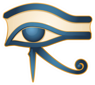 The Eye Of Horus Egypt Deity Illustration Sticker