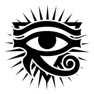 The Eye Of Horus With Rays Of Sun Egyptian Sticker