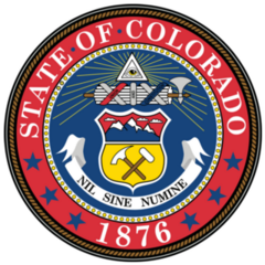 The Federal State Of Colorado 1876 Sticker