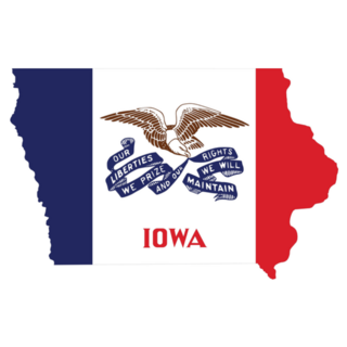 The Federal State Of Iowa Sticker