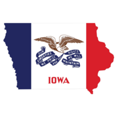 The Federal State Of Iowa Sticker