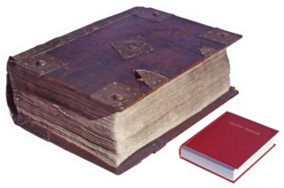 The First Bible vs Modern Day Sticker