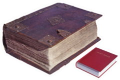 The First Bible vs Modern Day Sticker