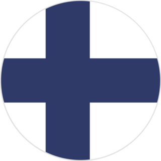 The Flag Of Finland Button Sticker