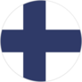 The Flag Of Finland Button Sticker