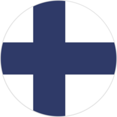 The Flag Of Finland Button Sticker