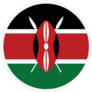 The Flag Of Kenya Circle Flag Icon Sticker