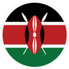 The Flag Of Kenya Circle Flag Icon Sticker