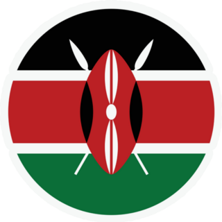 The Flag Of Kenya Circle Flag Icon Sticker