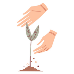 The Gardeners Hands Sprout Sticker