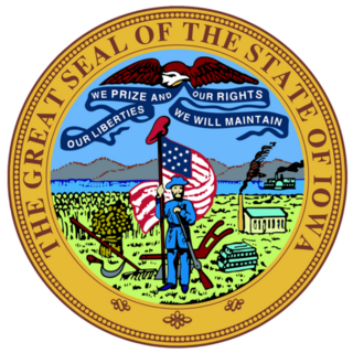 The Great Seal Of The State Of Iowa Sticker