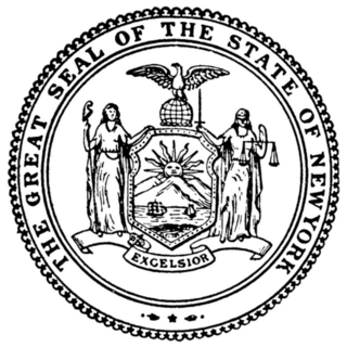 The Great Seal Of The State Of New York Shield Sticker